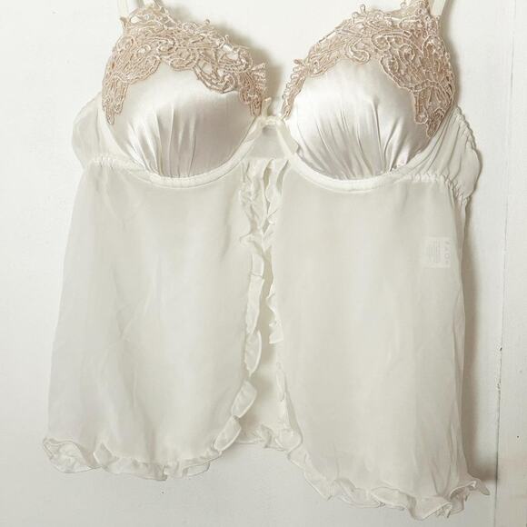 Y2K Cami Lingerie Sleeveless Top - Picture 2 of 4